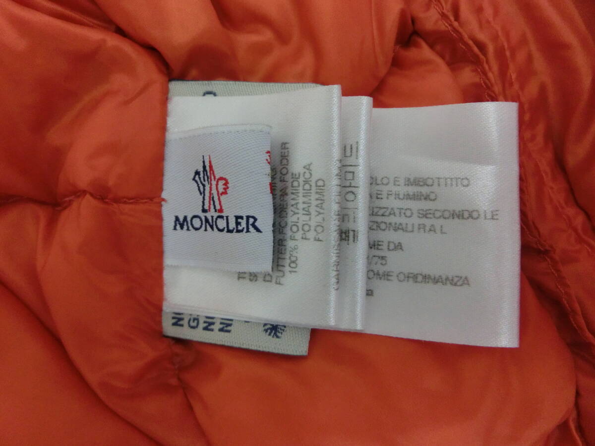 ★USED【MONCLER】☆モンクレール　ダウンジャケット☆オレンジ・XL_画像6