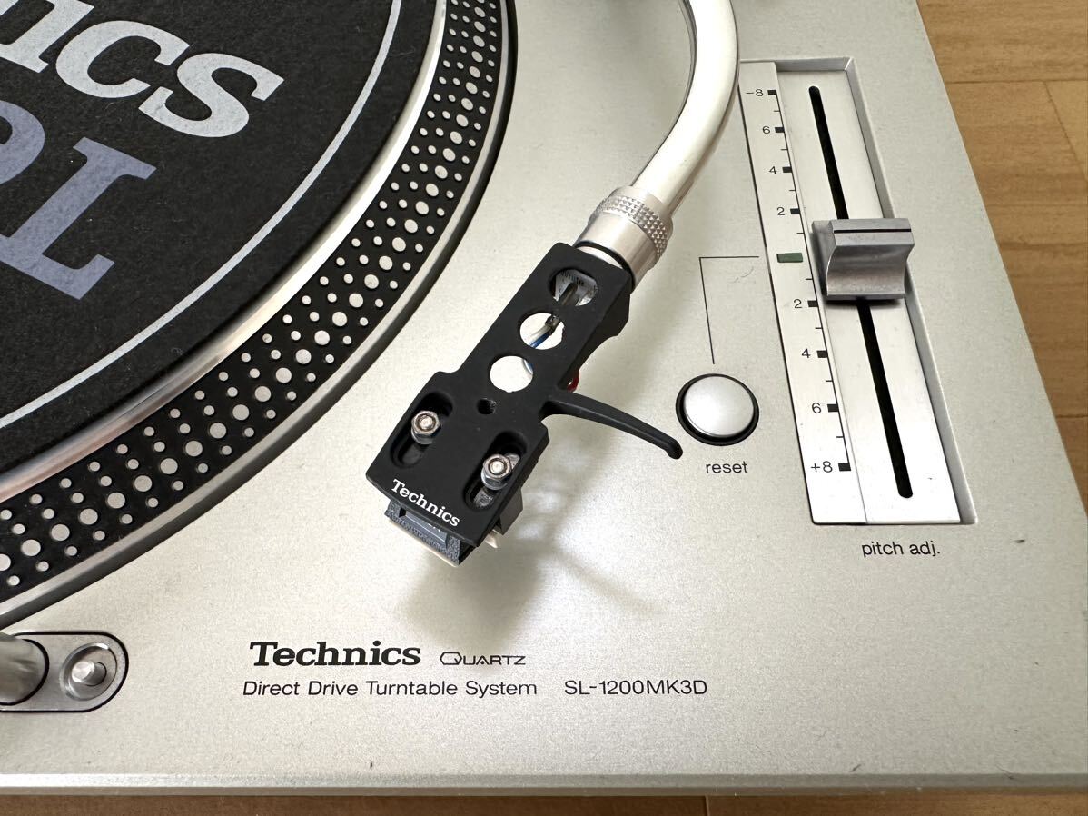 【極美品】Technics テクニクス SL-1200MK3D レコードプレーヤー DJ [カートリッジ/スリップマット/ダストカバー]付 動作品_画像3