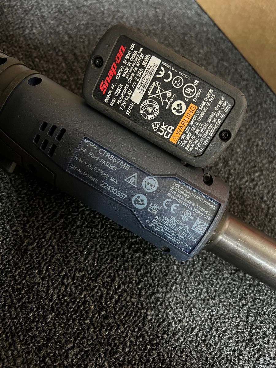 スナップオン 電動ラチェット CTR867 限定カラー ブラシレス スナップオン 電動ラチェット CTR867 限定カラー ブラシレス