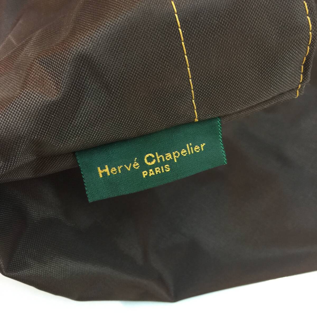 Herve Chapelier Herve Chapelier большая сумка лодка type Brown × желтый 