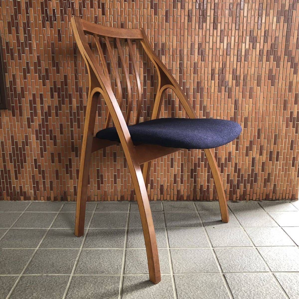 4脚出品 希少 天童木工 プライウッド スタッキングチェア 70年代 4脚出品 希少 天童木工 プライウッド スタッキングチェア 70年代
