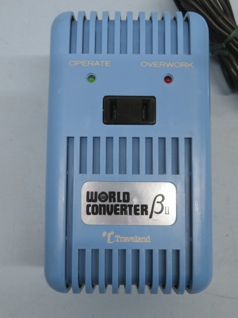 * tiger be Land WC-04 world converter βⅡ foreign use transformer conversion plug attaching USED 93950*!!