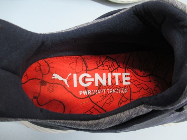 28.0㎝★PUMA 190582 05 IGNITE ゴルフシューズ ネイビー ダイヤル式 プーマ 靴 USED 93110★！！_画像5