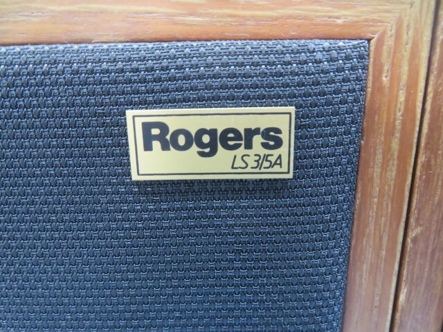 木製★Rogers LS3/5A ポータブルモニタースピーカーシステム England ロジャース ジャンク USED 93160★！！ の画像5
