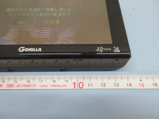 5.2V型■SANYO NV-JM520DT ワンセグ内蔵ポータブルナビゲーション GORILLA サンヨー バッテリー 充電アダプター付き ジャンク 93171■！！の画像4