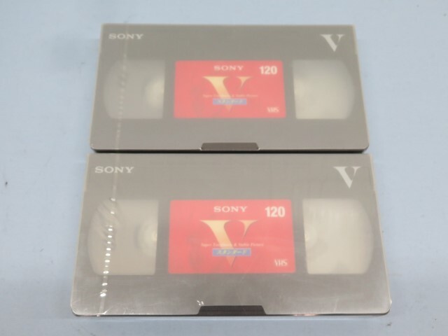 未開封/2本セット★SONY V VHSテープ 120分 ビデオカセットテープ ソニー 93412★！！の画像1