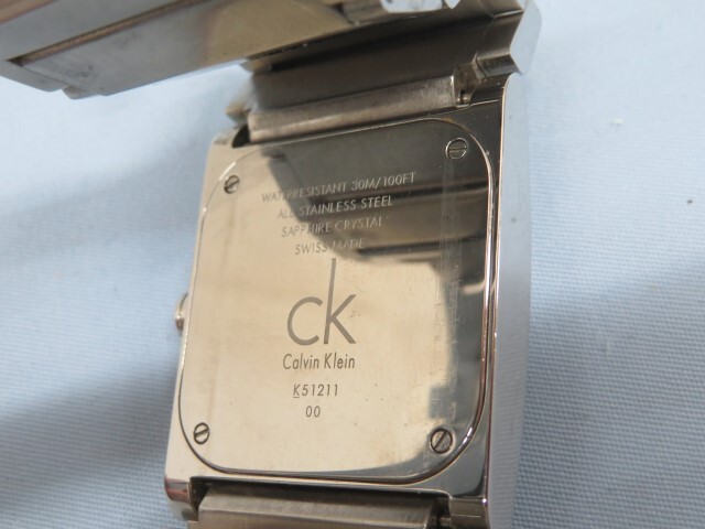 ★CalvinKlein K51211 腕時計 クォーツ アナログ カルバンクライン 電池交換済み 93523★！！_画像6