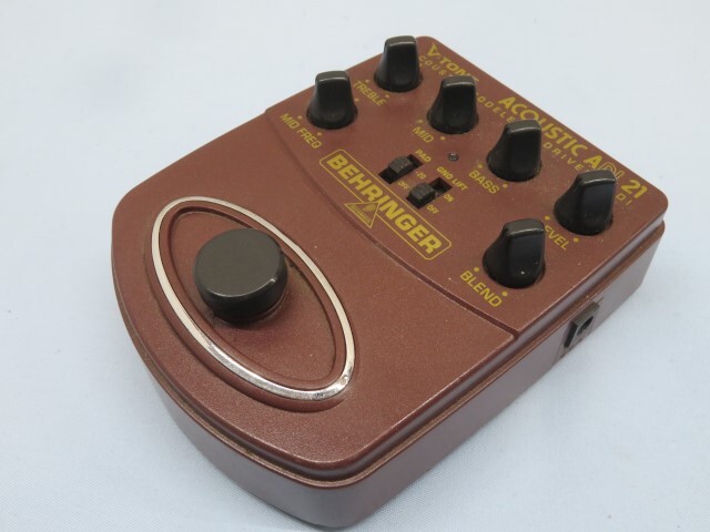 ★BEHRINGER ACOUSTIC ADI21 アコースティックギター用プリアンプ V-TONE ベリンガー USED 93681★！！の画像1