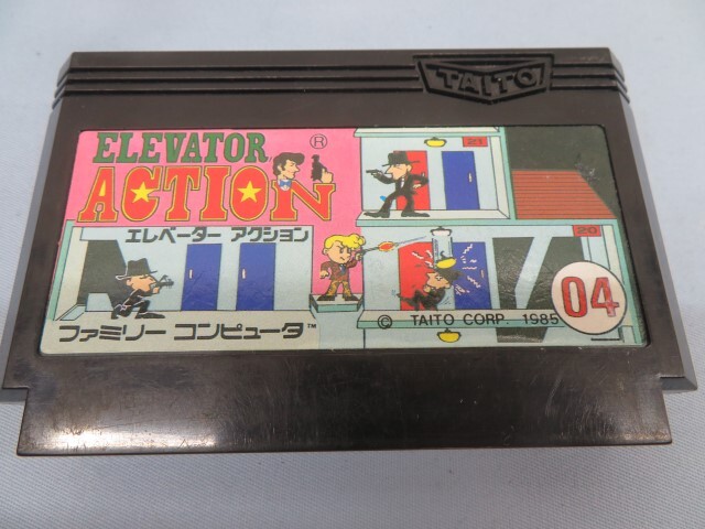 2本セット■TAITO/KONAMI ファミコンソフト 「エレベーターアクション」 「けっきょく南極大冒険」 USED 93712■②！！の画像2