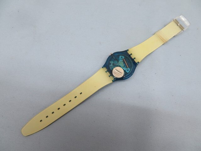 裏面スケルトン★Swatch AG1994 GG138 腕時計 MIRALDA クォーツ アナログ スウォッチ ケース/取扱説明書付き 電池交換済み 93723★！！_画像7