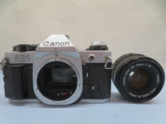 ■CANON AE-1 PROGRAM 一眼レフフィルムカメラ キヤノン レンズ フロントキャップ付き USED 93817■！！_画像2