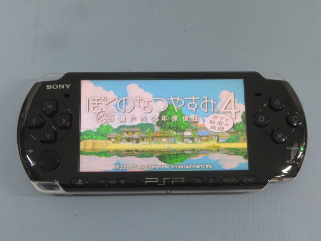●●SONY PSP-3000 PSP ピアノブラック ソニー プレイステーション・ポータブル バッテリー/ソフト付き 動作品 93829●●！！の画像1