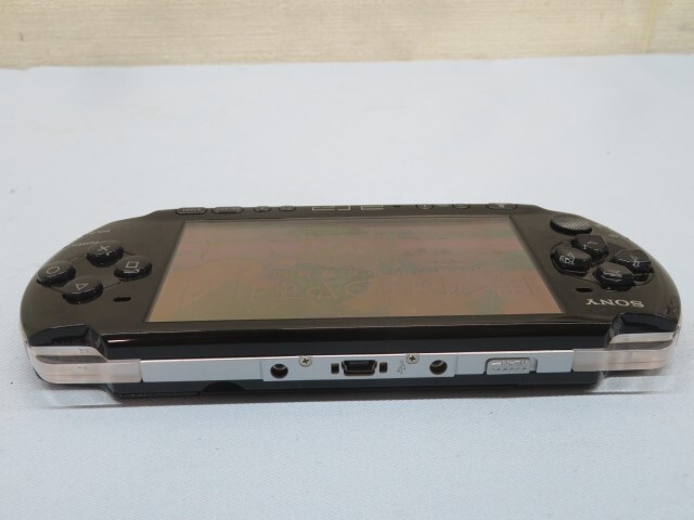 ●●SONY PSP-3000 PSP ピアノブラック ソニー プレイステーション・ポータブル バッテリー/ソフト付き 動作品 93829●●！！の画像4