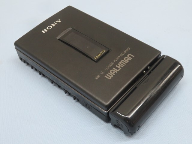*SONY WM-607 cassette player black WALKMAN Sony Walkman battery case attaching Junk USED 94078*!!