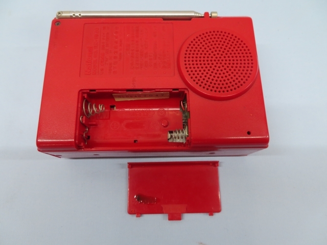 ●●National RX-1920 カセットレコーダー レッド ナショナル ポータブルラジカセ USED 94107●●！！_画像7