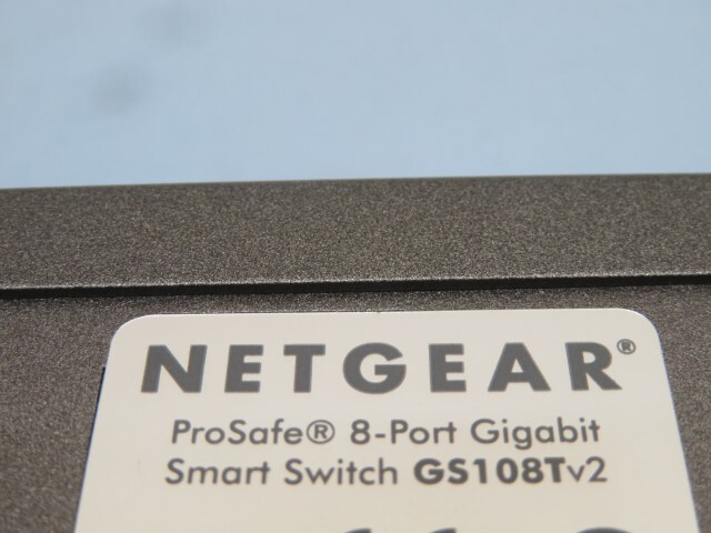■NETGEAR GS108T 8ポートギガビットスマートスイッチ ネットギア LANハブ PC用品 USED 94158■！！_画像6