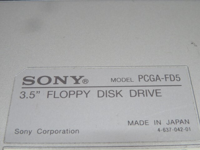 ■SONY PCGA-FD5 3.5フロッピーディスクドライブ VAIO ソニー バイオ PC用品 USED 94161■！！の画像5
