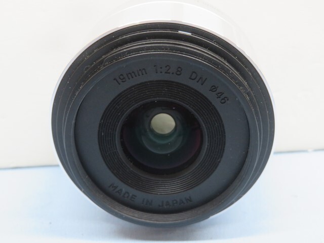 **SIGMA 19mm 1:2.8DNφ46 auto camera lens silver Sigma MICRO hood / cap attaching USED 94127**!!