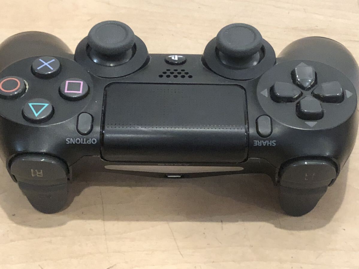 ★動作良好 美品 PS4 純正コントローラ/デュアルショック４ ★ジェットブラック★DUALSHOCK4 送料無料★の画像3