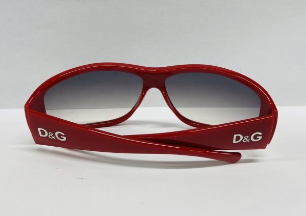 D248-O15-5230 ◎ DOLCE&GABBANA ドルチェ＆ガッバーナ D&G 8003 65□13 588/8G 130 サングラス レッド ケース付きの画像3