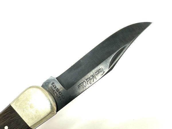 D019-K44-4668 ◎ TASCO タスコ 折り畳みナイフ サバイバルナイフ アウトドア用品 ケース付きの画像3