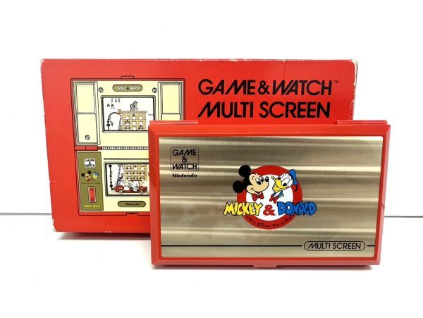 D015-D1-828 Nintendo ニンテンドー GAME&WATCH MULTI SCREEN DM-53 ゲーム&ウォッチ ミッキー&ドナルド ディズニー 動作確認済の画像4