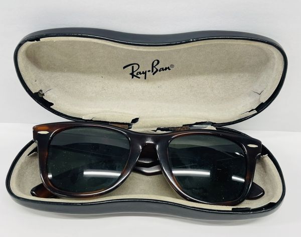 E204-C4-1753 ◎ Ray Ban レイバン B&L 5022 サングラス ファッション小物 ケース付き_画像1