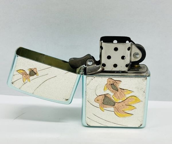 D229-G11-266 ▲ ZIPPO ジッポー 07 金魚 オイルライター 喫煙具 喫煙グッズ 火花ありの画像7