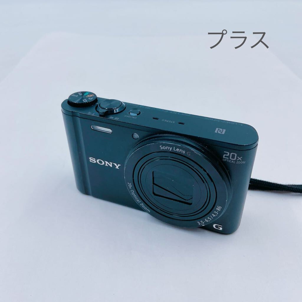 4A132 SONY ソニー デジタルカメラ DSC-WX350 デジカメ カメラ コンパクト ブラック 充電器付 の画像1