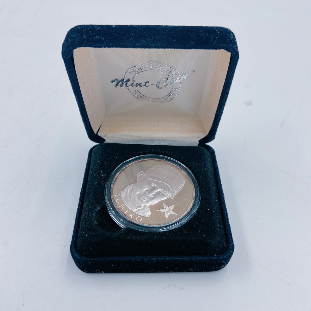 3C082 記念メダル イチロー ICHIRO silver series medallion 0160/1000 ケース付_画像2