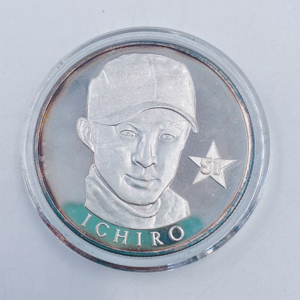3C082 記念メダル イチロー ICHIRO silver series medallion 0160/1000 ケース付_画像3