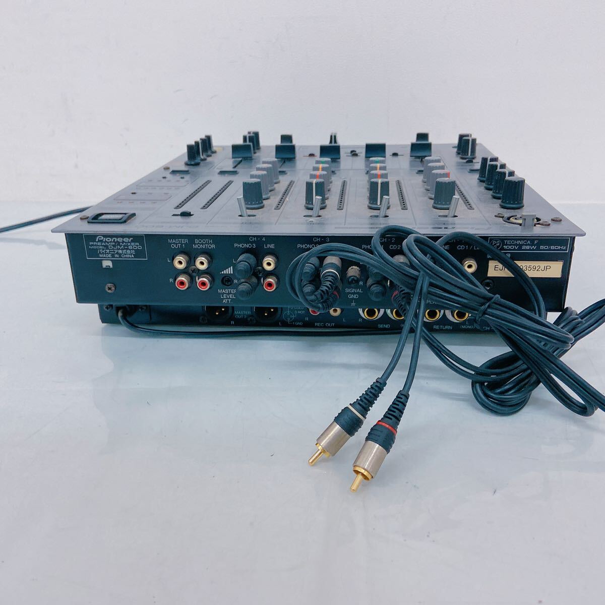 4Ｅ003 Pioneer パイオニア MIXER ミキサー DJM-600 DJ 音楽 通電確認済