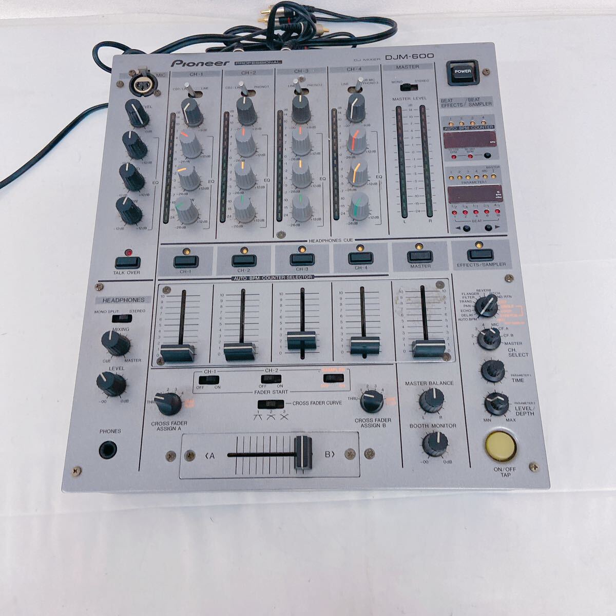 4Ｅ003 Pioneer パイオニア MIXER ミキサー DJM-600 DJ 音楽 通電確認済