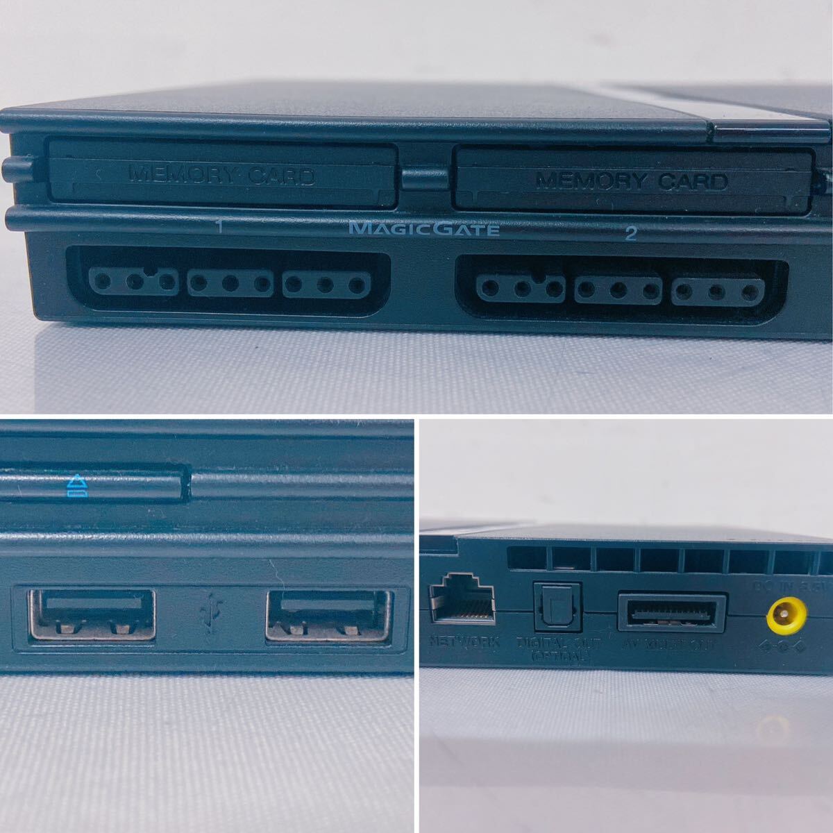 4H001 SONY ソニー PlayStation 2 PS2 3台まとめ SCPH-70000 ホワイト / SCPH-70000 ブラック / SCPH-79000 ブラック _画像7