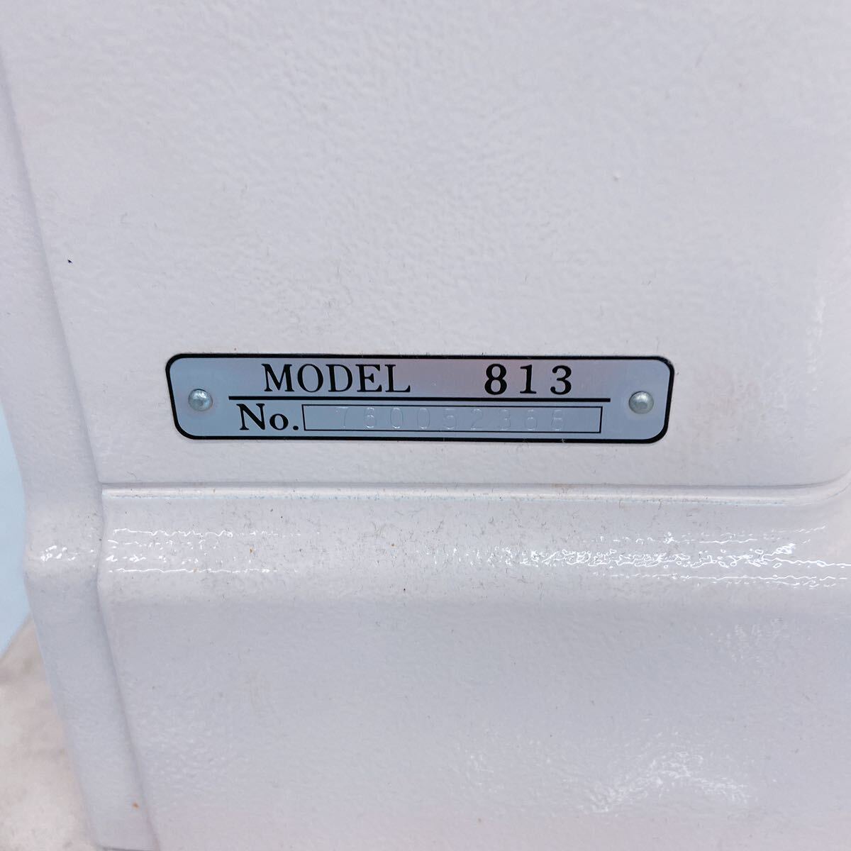 4D025 JANOME ジャノメ EXCEL エクセル ミシン 813型 フリーアーム 取説付 プーリーと針の連動稼働通電のみ確認済_画像8