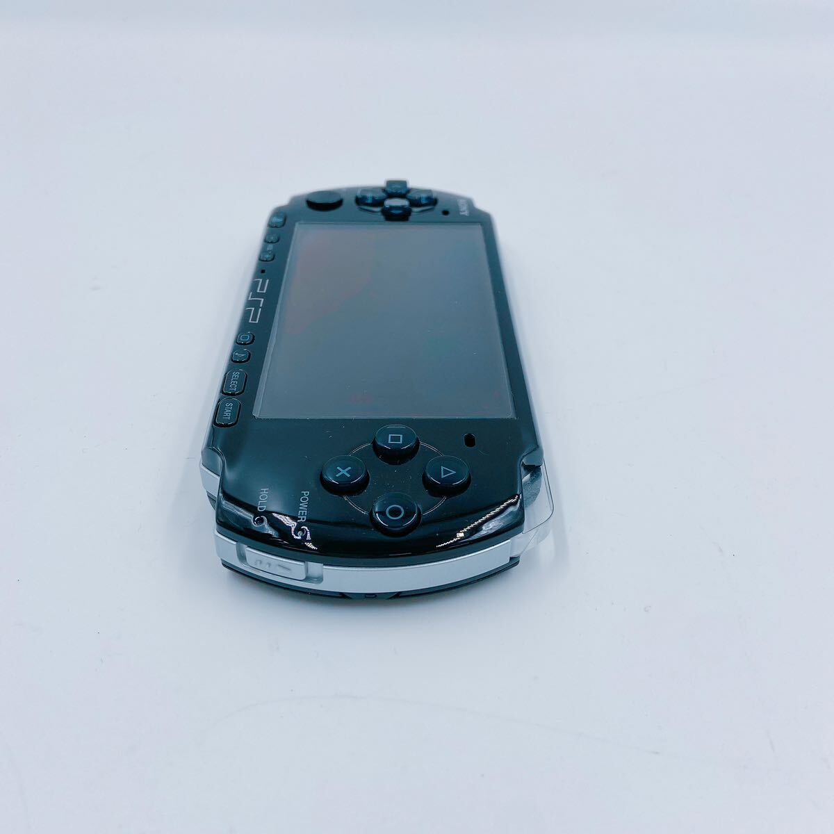 4A052 SONY ソニー PSP レッド PSP-3000 ゲーム機 充電器付 通電のみ確認済の画像5