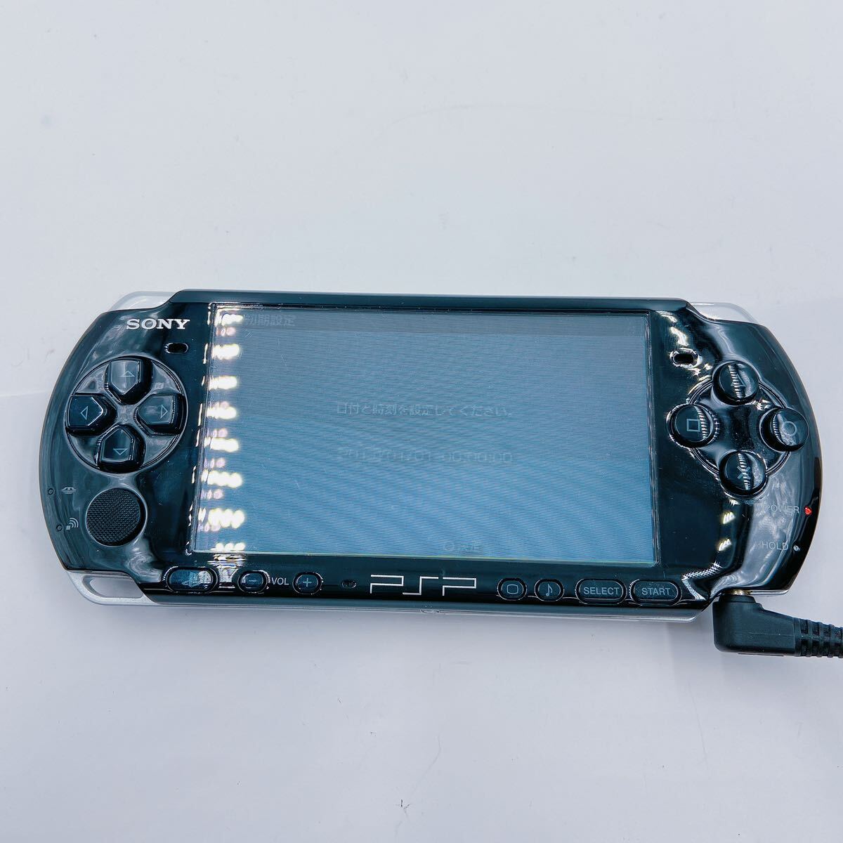 4A052 SONY ソニー PSP レッド PSP-3000 ゲーム機 充電器付 通電のみ確認済の画像8
