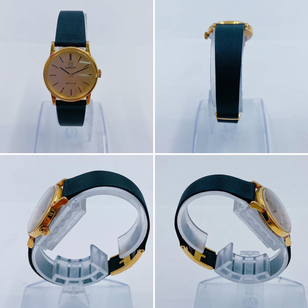 4A056 【動作品】Omega Ω オメガ 腕時計 DE VILLE デビル 手巻き式 レディー サイズ写真参照 の画像2