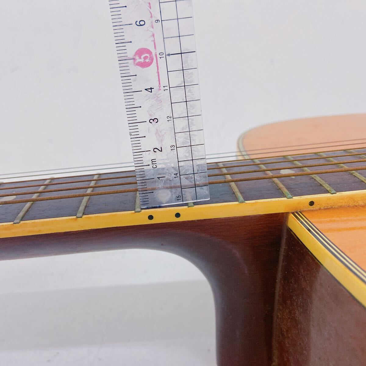 4A126 YAMAHA ヤマハ アコースティックギター FG-351 弦楽器 弦長65ナット幅4.5(全て約cm)素人採寸 ケース付の画像8