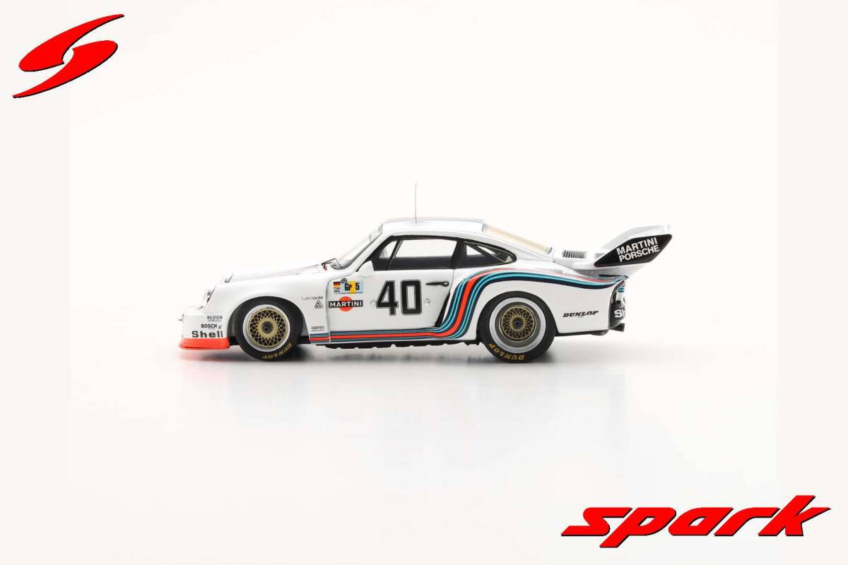 ■スパークモデル 1/43 1976 ポルシェ935 #40 ルマン24hプラクティス_右ドア下部のデカール欠けは製品仕様です