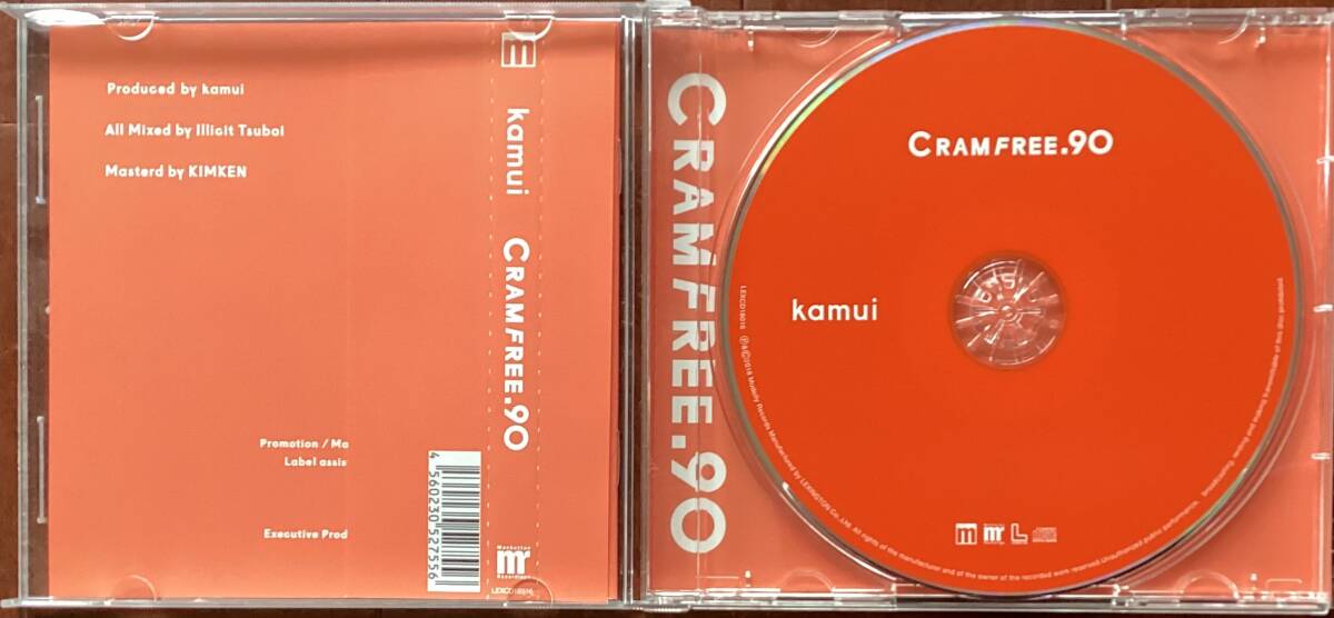 美品☆kamui カムイ:CRAMFREE 90★QN Jin Dogg★Manhattan Rec★J-RAP ジャパニーズ HIP HOP★DJ kiyo missie kensei muro★_画像2