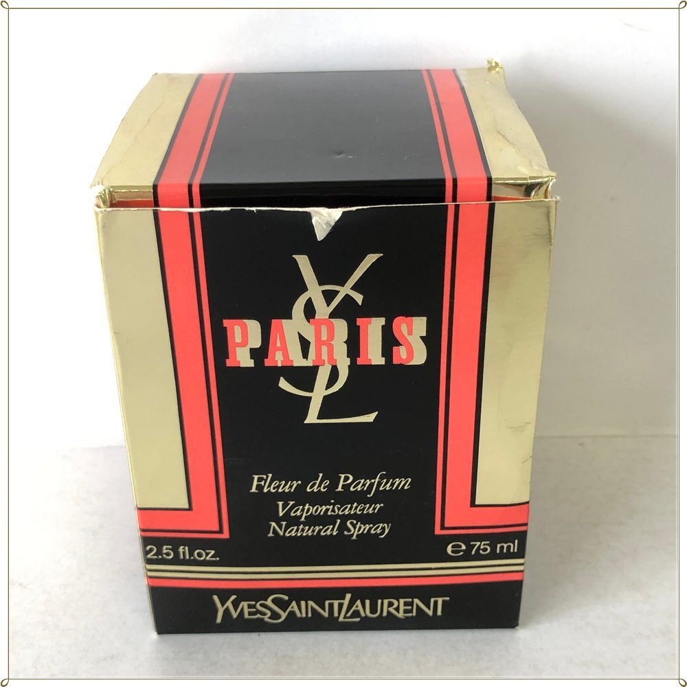 ○ イヴサンローラン 香水 PARIS 75ml YVESSAINTLAURENT 箱付き_画像9