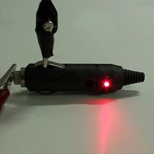 車のシガーライター 12V電源 ソケット プラグコネクタオスヒューズ赤色LED DI_画像4