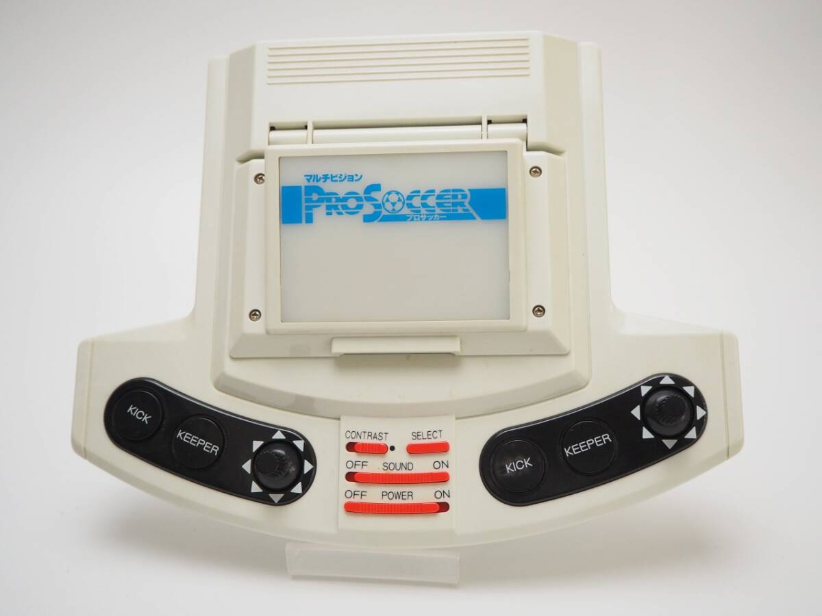 バンダイ LSIゲーム マルチビジョン プロサッカーオーロラビジョン 箱/内発泡/ビニール/説明書付 BANDAI PRO SOCCER LCD 電子 当時物の画像7