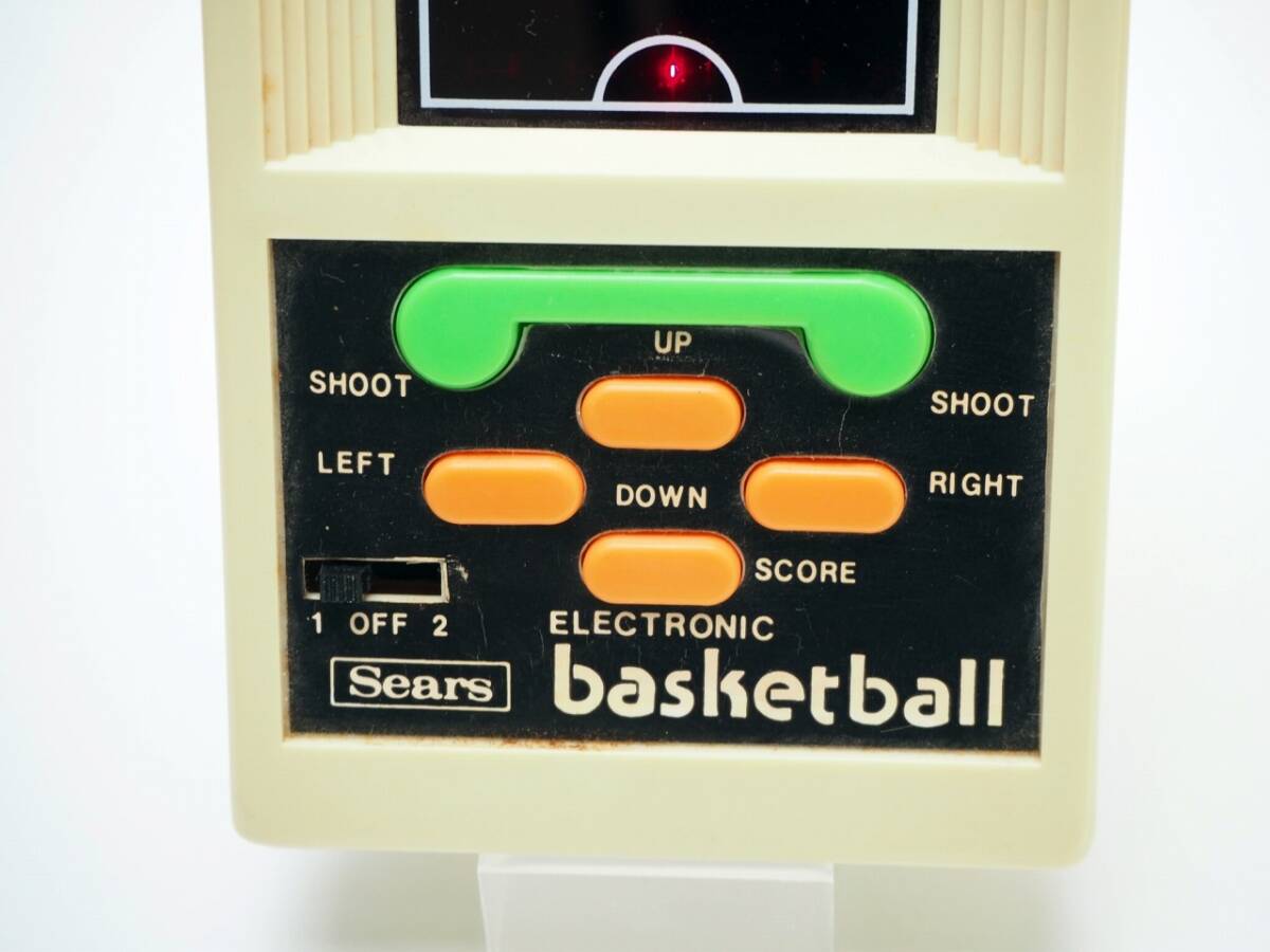 正常動作確認済 シアーズ エレクトロニック バスケットボール 箱/内発泡スチロール付 洋ゲー LEDゲーム LSI ポケット型 Searsの画像3