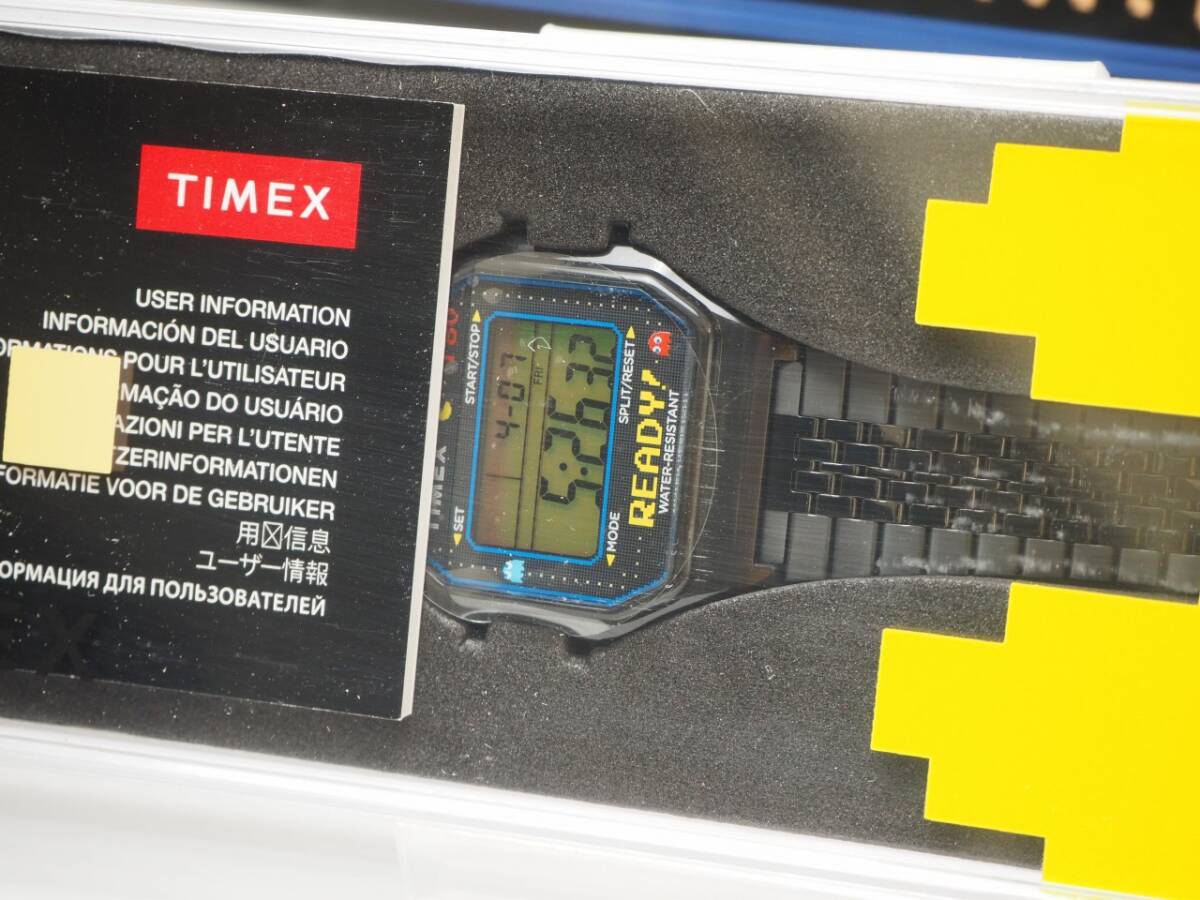 新品未開封 タイメックス パックマン ナムコ T80 デジタル時計 TIMEX PACMAN NAMCO オープニングメロディが流れる ゲーム レゲー レトロの画像3