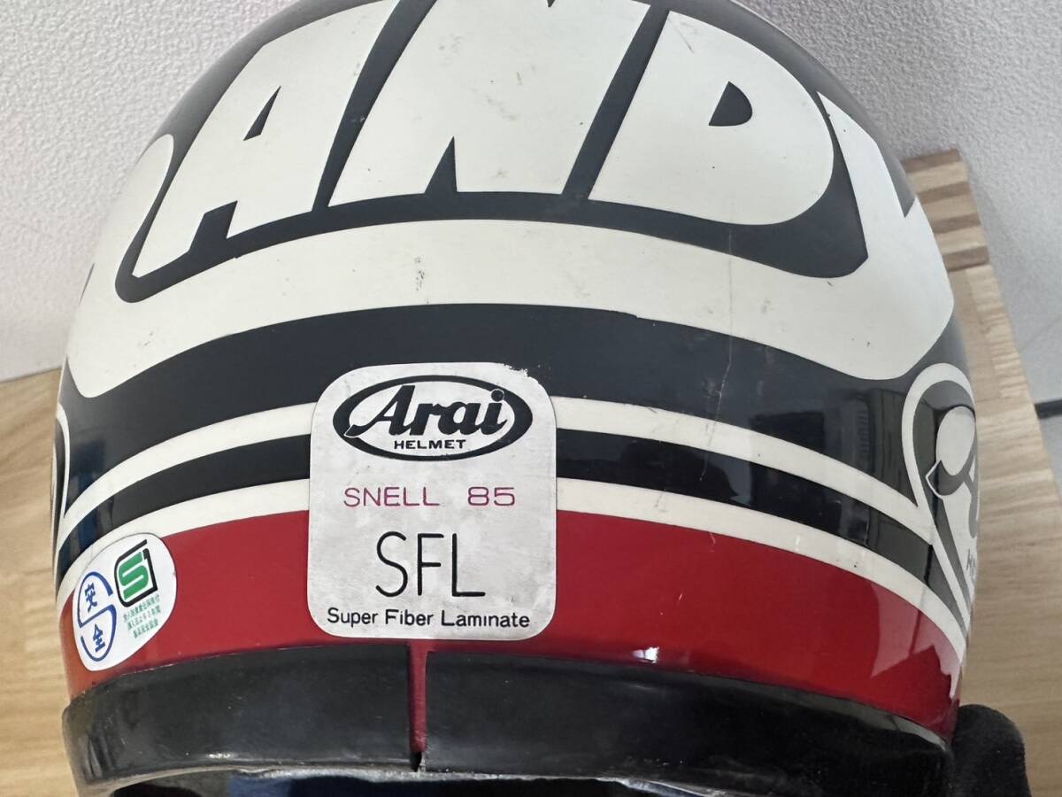 当時物 アライ ヘルメット Arai ランディ マモラ SFL スーパーファイバー・ラミネート SNELL85の画像8