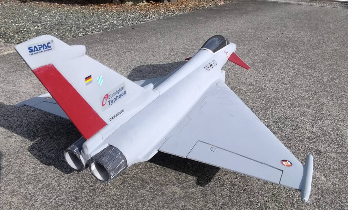 ** бесплатная доставка б/у евро Fighter Sapac EuroFighter Typhoon EDF 64mm общая длина 1.095 mm крыло длина :765 mm **