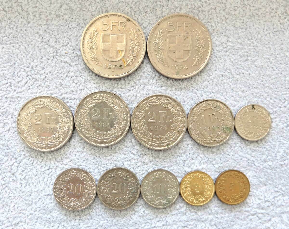 【USED品1円～】 スイス フラン 硬貨 18フラン10ラッペン_画像2