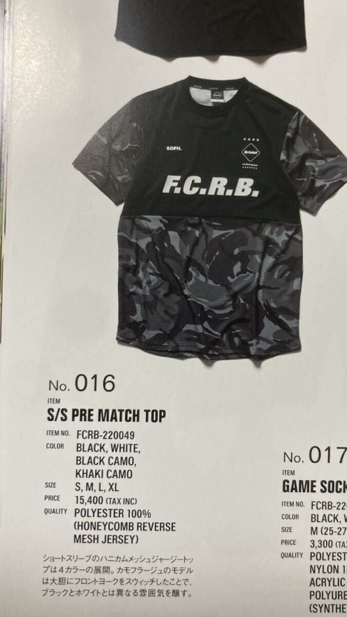 【美品】 F.C.Real Bristol エフシーレアルブリストル F.C.R.B. S/S PRE MATCH TOP Tee XLサイズ FCRB-220049 2022 Tシャツ カモフラの画像7